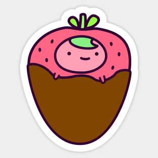 Chocolate Covered Strawberry Sticker